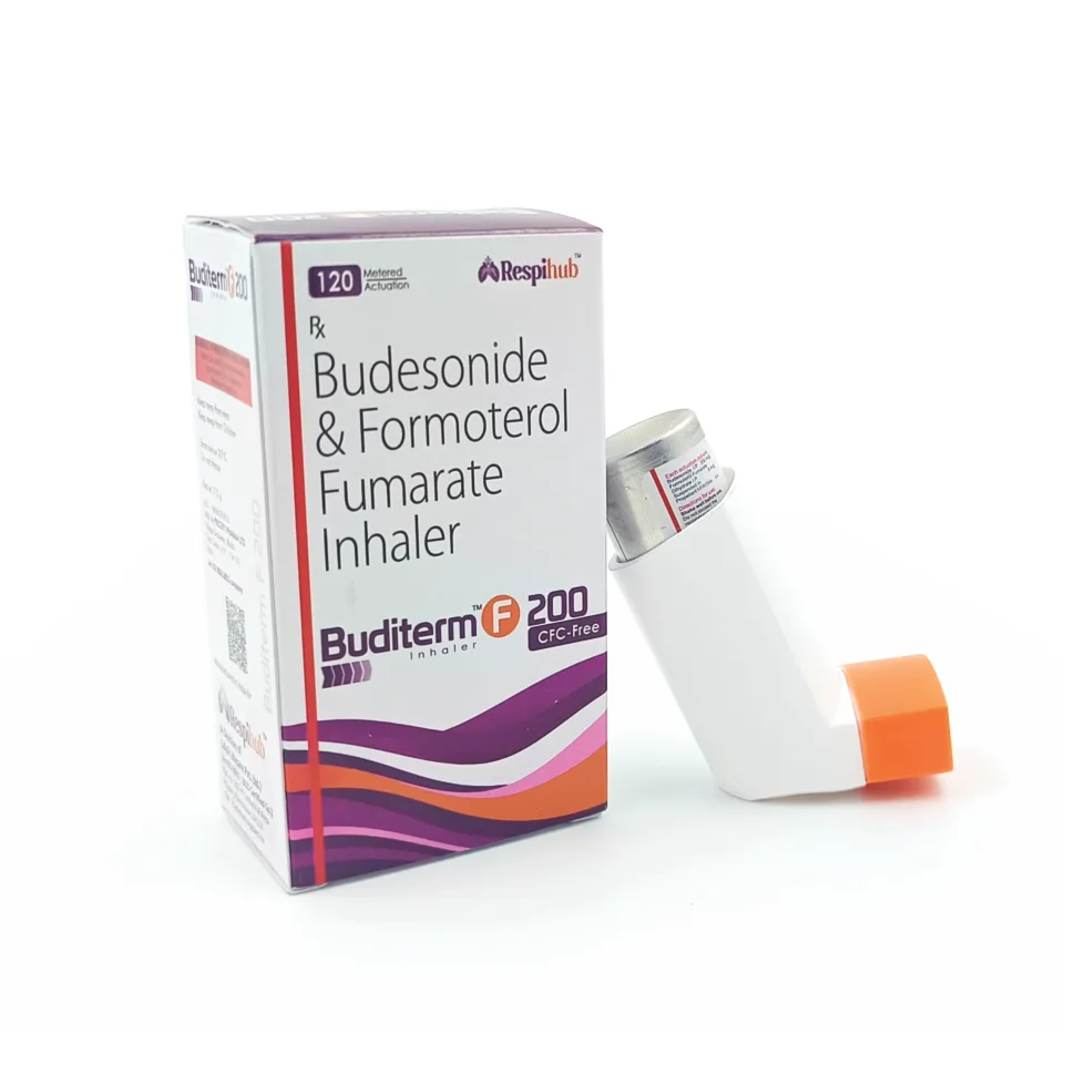 Buditerm F 200 Inhaler (Formoterol 6mcg + Budesonide 200mcg)
