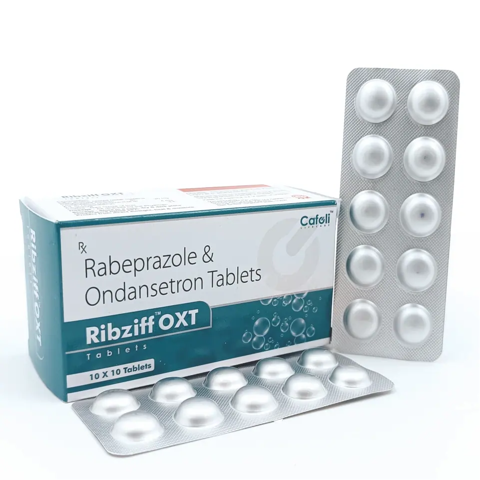 Ribziff OXT Tablet (Ondansetron 4mg, Rabeprazole 20mg)